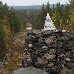 Border mark of three countries, Muotkavaara-Krokfjell.jpg